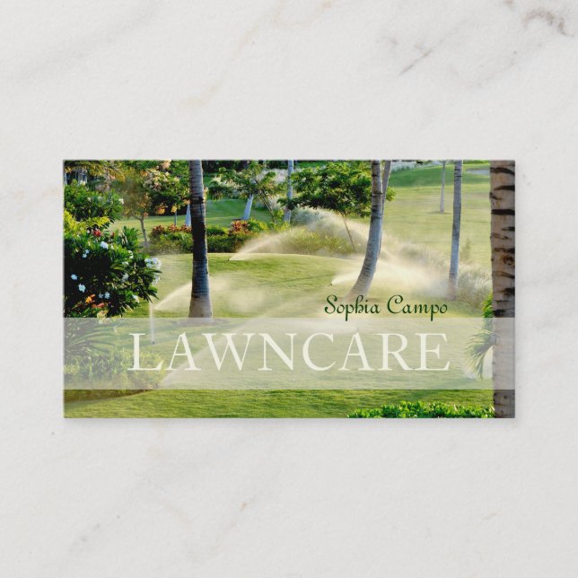 PixDezines lawn care/gardener/DIY fonts Business Card (Front)