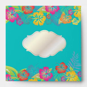 PixDezines Leis/Hibiscus/DIY background colour! Envelope