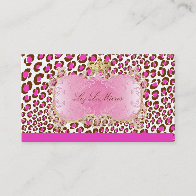 PixDezines Leopard spots / business cards (Front)