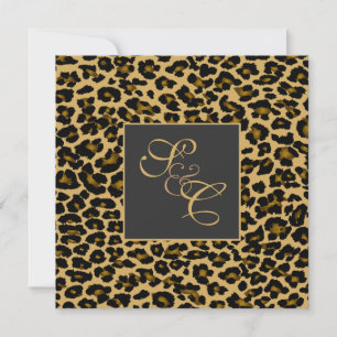 PixDezines Leopard spots+swirls/diy background Invitation