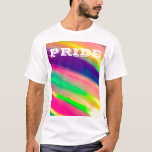 PixDezines LGBT Watercolor Rainbow Pride T-Shirt