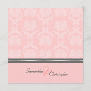 PixDezines Liliana Damask, customisable background Invitation