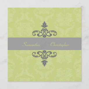 PixDezines Liliana Damask, DIY colours Invitation