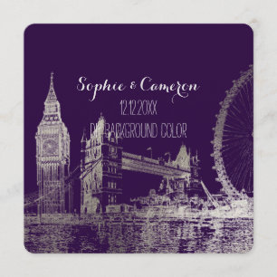 PixDezines London/Faux Silver Foil/DIY background Invitation