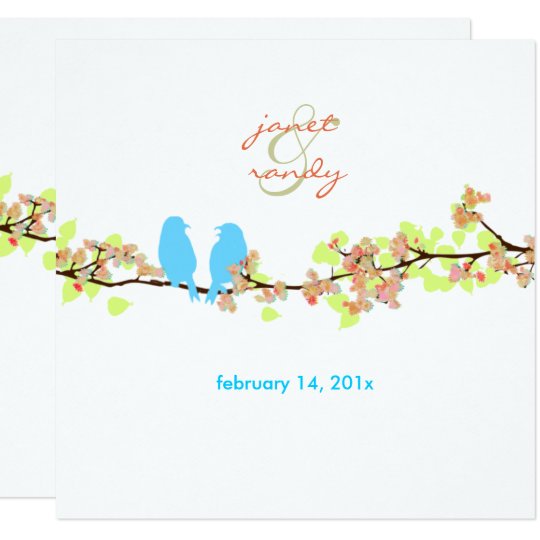 PixDezines LOVE BIRDS/BLUE/DIY BACKGROUND Card