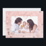 PixDezines Love  Light Hanukkah Real Snowflakes Holiday Card<br><div class="desc">Pixdezines love and light Hanukkah Blessings cards,  glistening in the REAL snowflakes coloured in rose gold.  "Love & Light" in fun modern script font.   DIY  trim,  fonts,  and fonts' colours.

Copyright © 2008-2018 PixDezines™.  All rights reserved.</div>