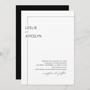 PixDezines Luxe Calligraphy Minimalist Foil Invita Invitation