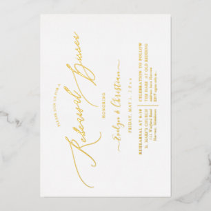 PixDezines Luxe Calligraphy Rehearsal Dinner Real