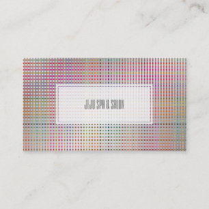 PixDezines malibu plaid/faux silver Business Card