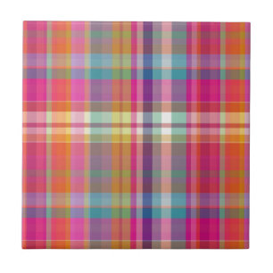 PixDezines malibu plaid Tile
