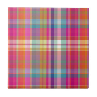 PixDezines malibu plaid Tile