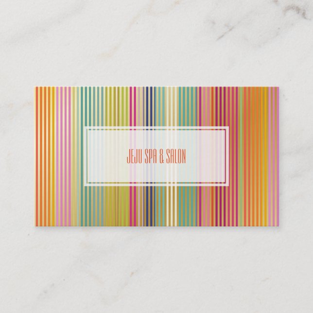 PixDezines malibu stripes/gold Business Card (Front)