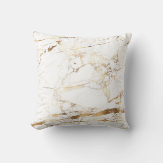 PixDezines Marble+Faux Rose Gold Cushion