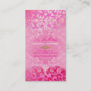 PixDezines Marie Antoinette on Pique Damask Business Card
