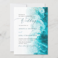 PixDezines Marine Waves Shoreline Beach Wedding