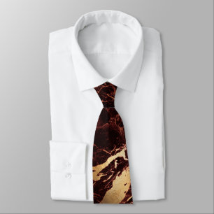 PixDezines Masala Red Marble Slab+Gold Veins Tie