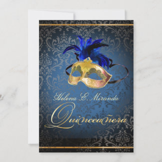 PixDezines Masquerade/Blue/DIY colour!! Invitation