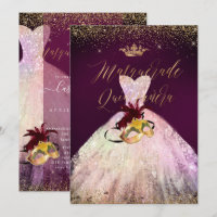 PixDezines Masquerade Quinceanera Cotton Candy