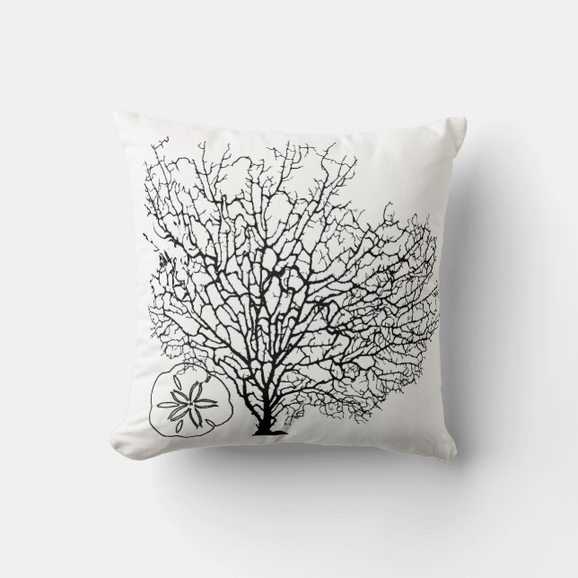 PixDezines maui coral+starfish/diy backgrounds Cushion (Front)