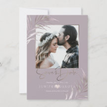 PixDezines MAUVE PALMS SAVE THE DATE