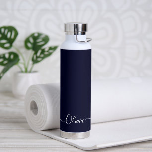 PixDezines Midnight Blue DIY Colour Water Bottle