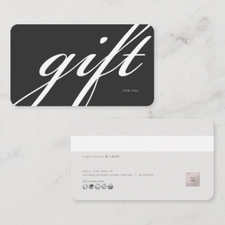 PixDezines Minimalist E Gift Card DIY colour