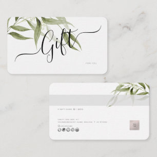 PixDezines Minimalist Eucalyptus E Gift Card