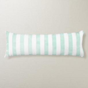 PixDezines Mint Digital Watercolor/Adj. Stripes Body Cushion
