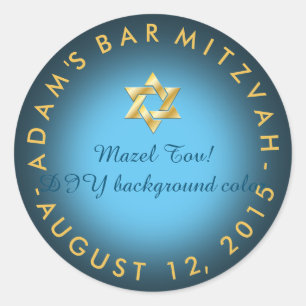 PixDezines mitzvah/DIY colour Classic Round Sticker
