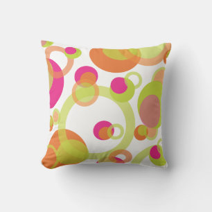 PixDezines mod bubbles/tangerine/diy background Cushion