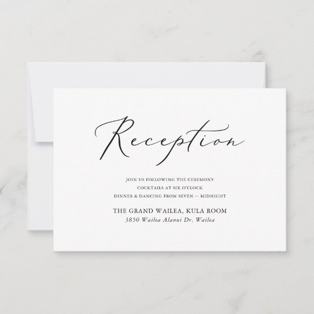PixDezines Modern Elegant Script Reception (Front)