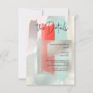 PixDezines Modern Watercolor Coral Details Cards
