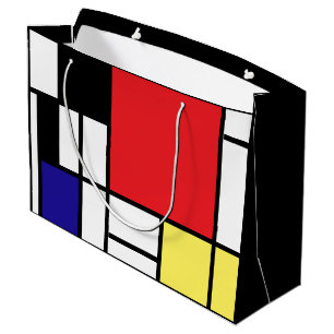 PixDezines modrian/abstract Large Gift Bag