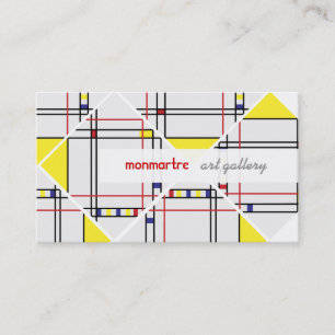 PixDezines mondrian/DIY background colours Business Card