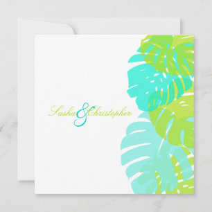 PixDezines Monstera Foliage/DIY colour Invitation