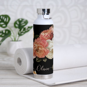 PixDezines Moody Botanical DIY Background Water Bottle