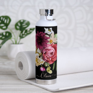 PixDezines Moody Botanical DIY Background Water Bottle