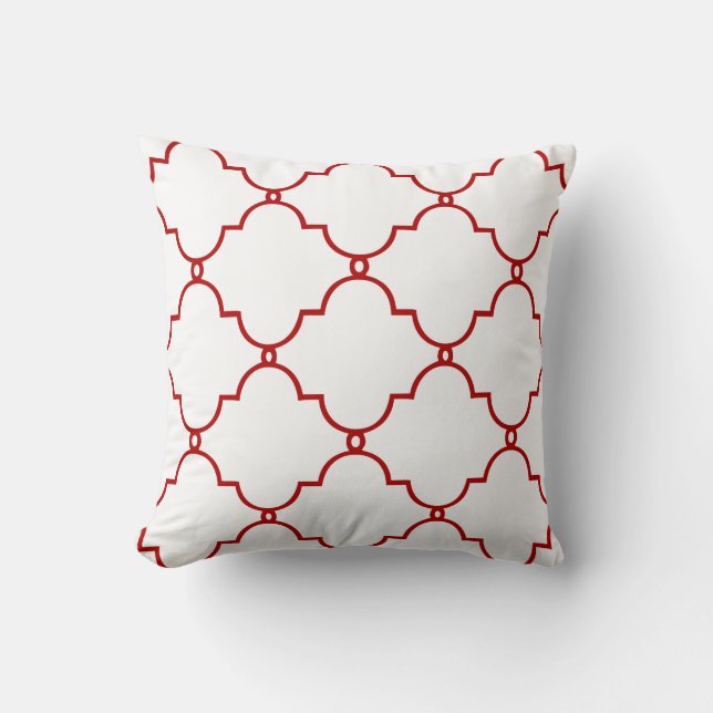 PixDezines moroccan trellis/diy background colours Cushion (Front)