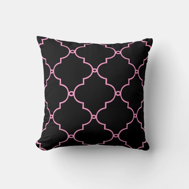 PixDezines moroccan trellis/diy background colours Cushion (Front)