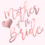 PixDezines Mother of Bride/Faux Rose Gold Script Tote Bag - 7.80 PixDezines Mother of Bride/Faux Rose Gold Script Tote Bag