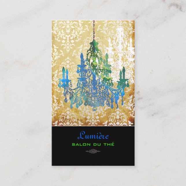 PixDezines murano glass chandeliers/DIY fonts Business Card (Front)