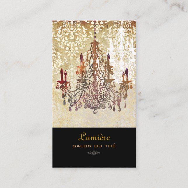 PixDezines murano glass chandeliers/DIY fonts Business Card (Front)