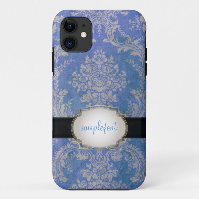 PixDezines natasha damask Case-Mate iPhone Case (Back)