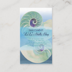 PixDezines nautilus/watercolor Business Card