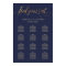 PixDezines Navy+Gold Calligraphy, Seating Chart