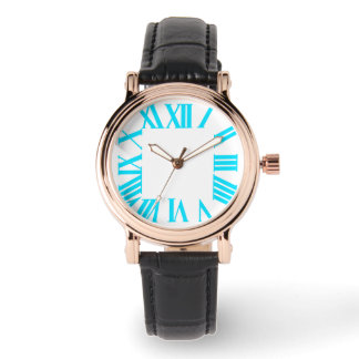 PixDezines Neon Aqua Roman Numeros/DIY background. Watch