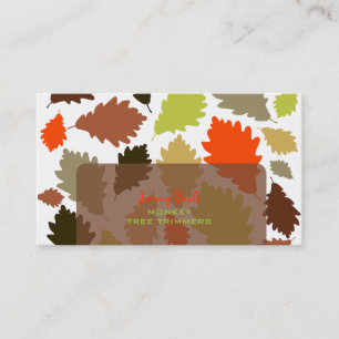 PixDezines Oak Leaves/Tree Trimmers/diy background Business Card