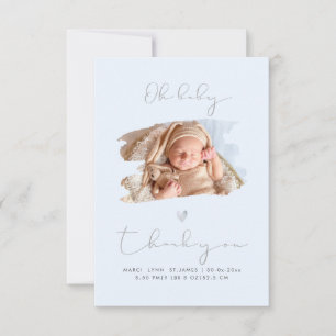 PixDezines Oh Baby Shower Thank You DIY Colour Card