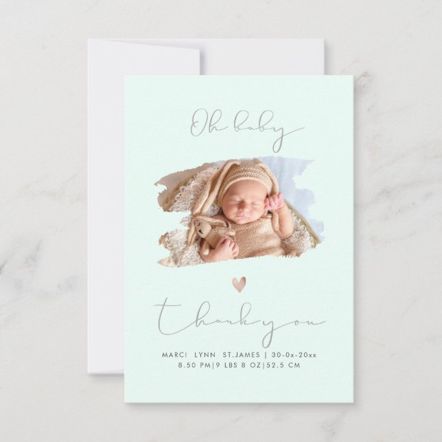 PixDezines Oh Baby Shower Thank You DIY Colour Min (Front)