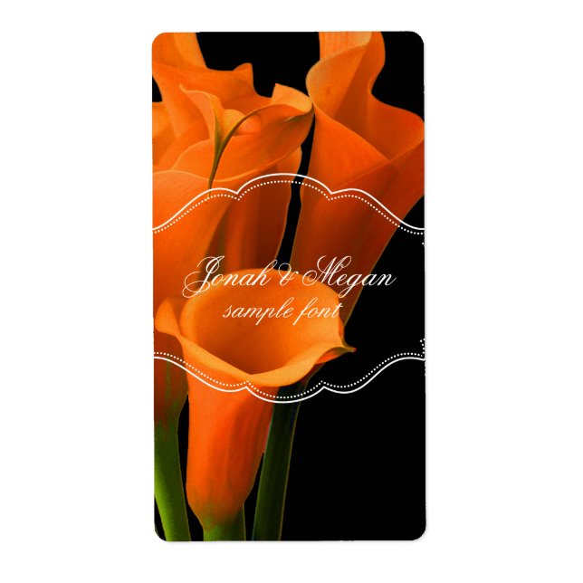 PixDezines orange calla lily/DIY background colour (Front)